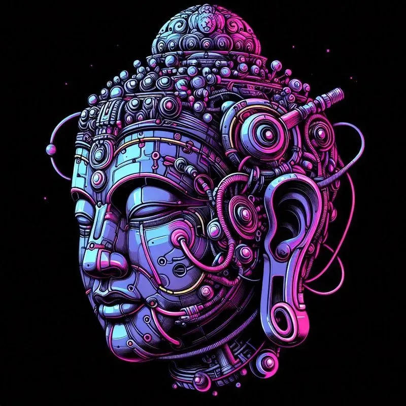 Cybernetic Psychedelic Tshirt Designs