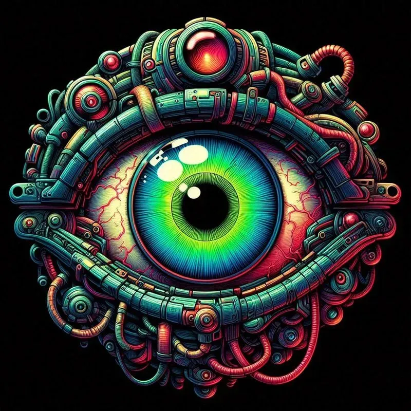 Cybernetic Psychedelic Tshirt Designs