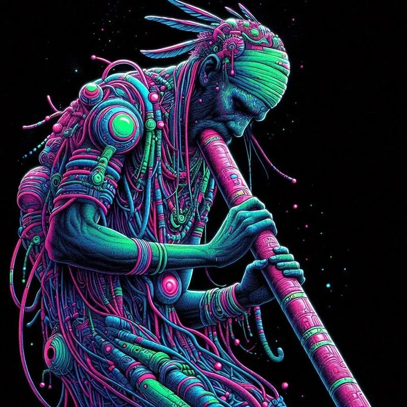 Cybernetic Psychedelic Tshirt Designs