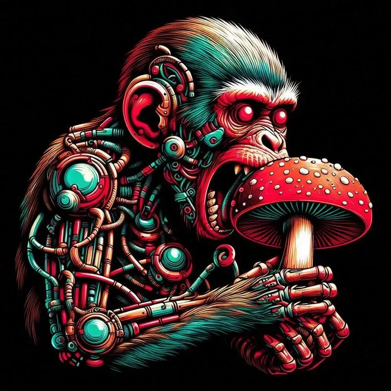 Cybernetic Psychedelic Tshirt Designs