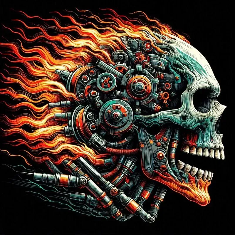 Cybernetic Psychedelic Tshirt Designs