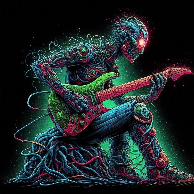 Cybernetic Psychedelic Tshirt Designs