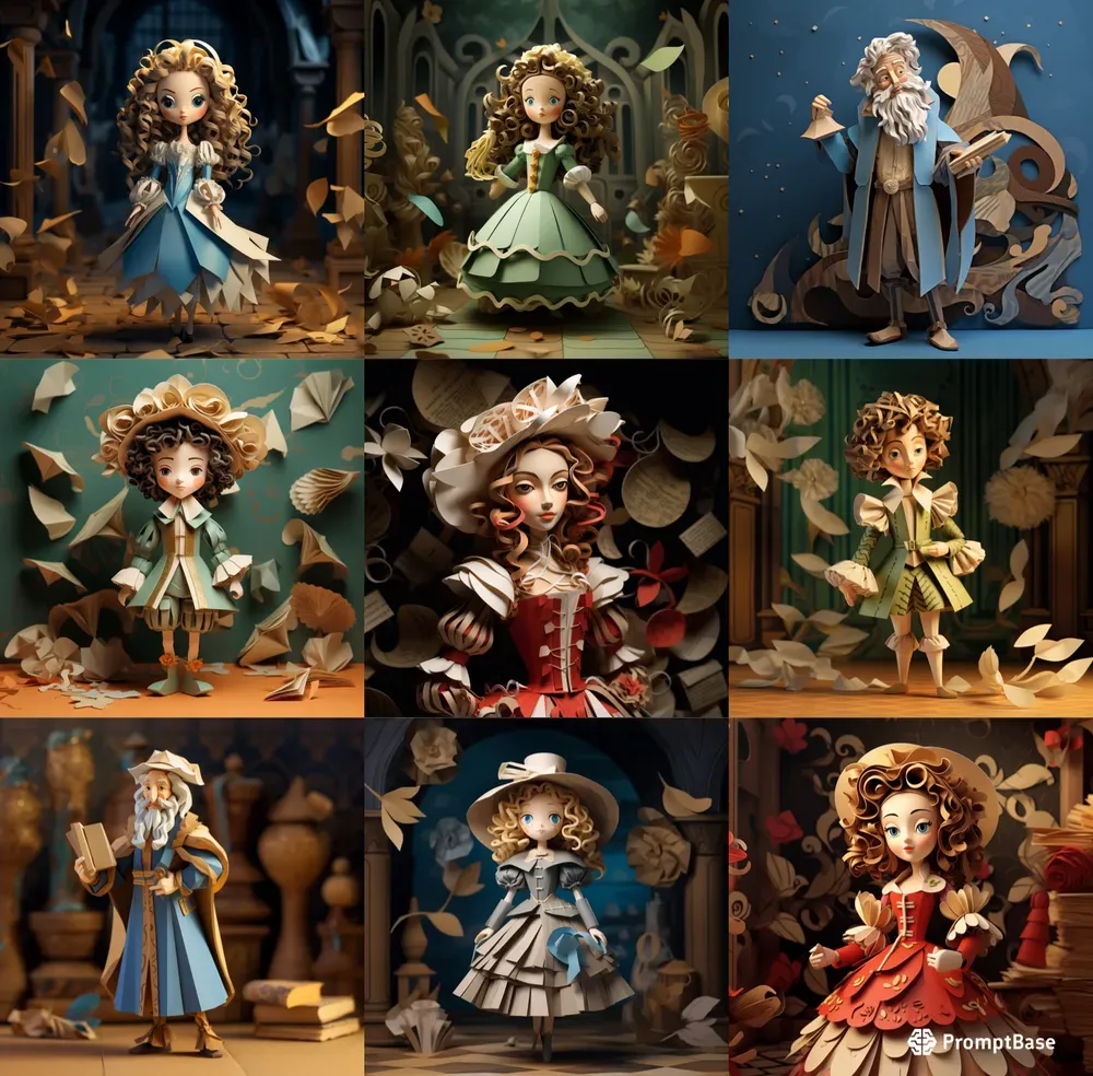 Paper Doll Sculptures