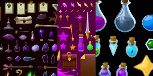 Magic Game Assets generated by dalle