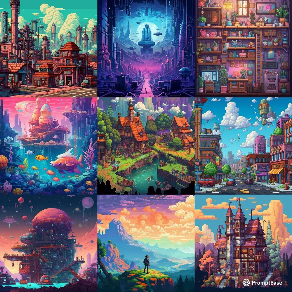 Pixel Art Illustrations