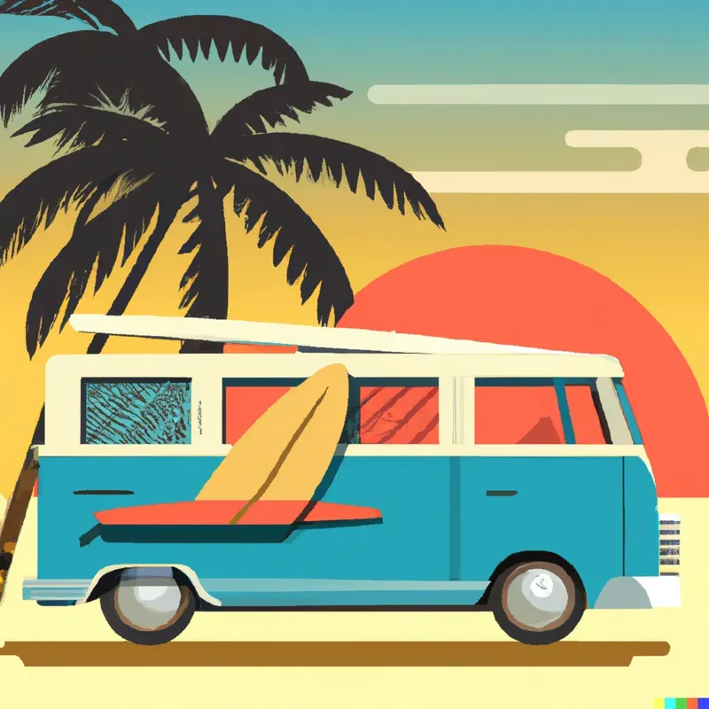 Retro Van Poster