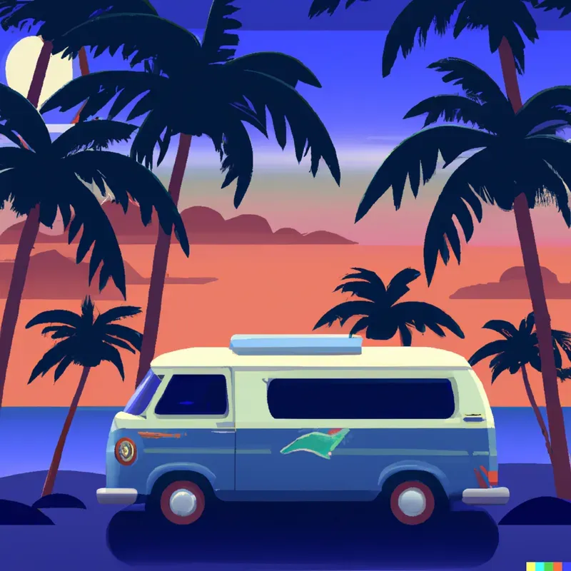 Retro Van Poster