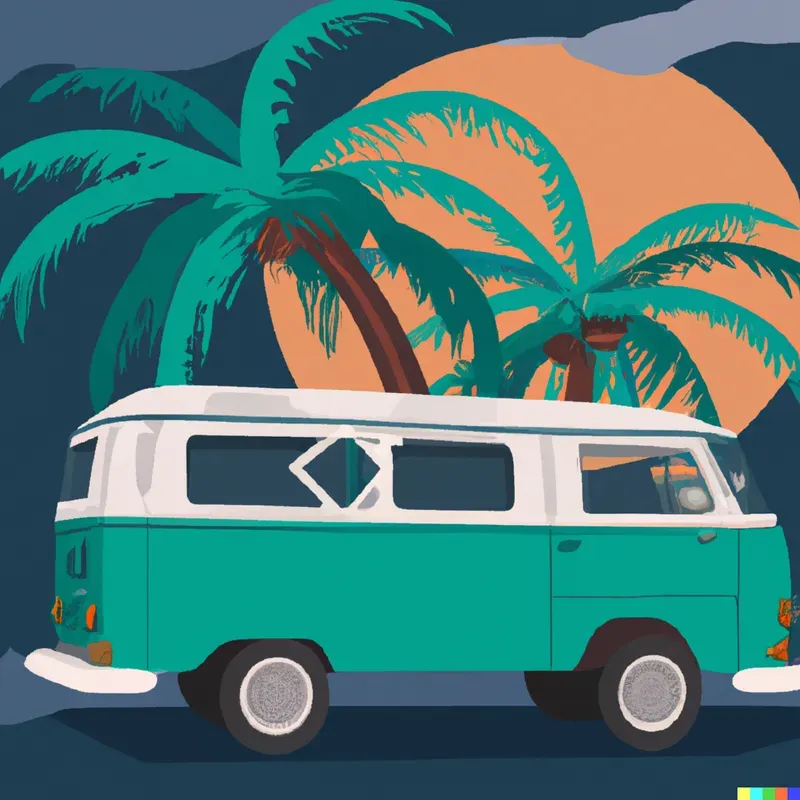 Retro Van Poster