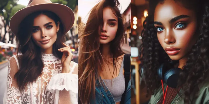 Photos Of Beautiful Girls generated by undefined