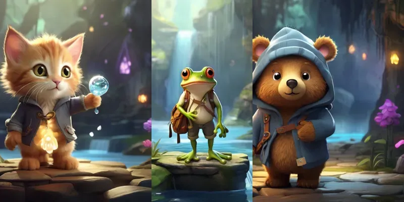 Fantasy Friends Animated Stickers generated by undefined