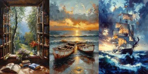 Oil Paintings generated by midjourney