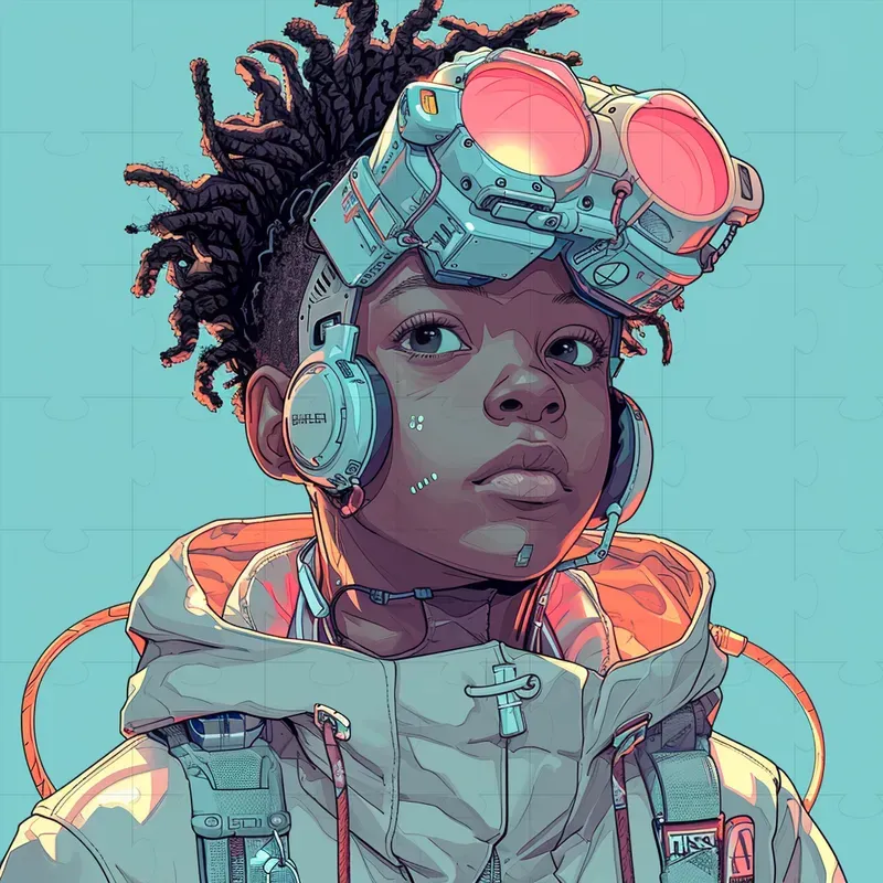 Cyberpunk Clean Style Illustrations