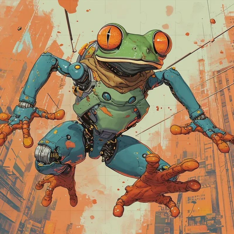 Cyberpunk Clean Style Illustrations