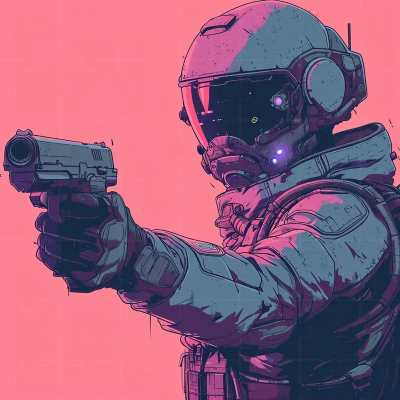 Cyberpunk Clean Style Illustrations