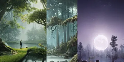 Place & Natural Beauty Screen Savers generated by promptbase