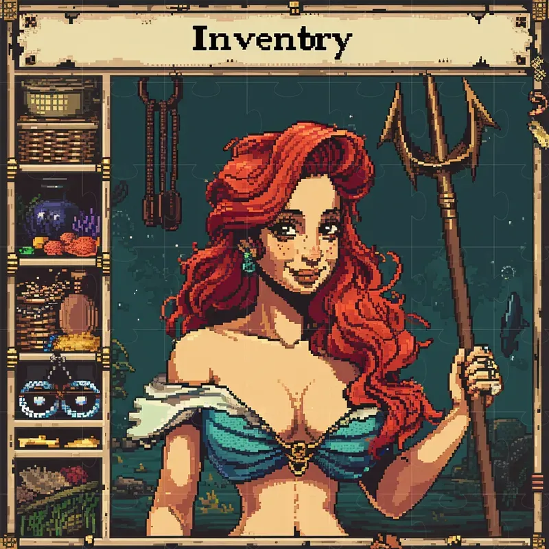 Pixel Art Game Inventory Tab Designs