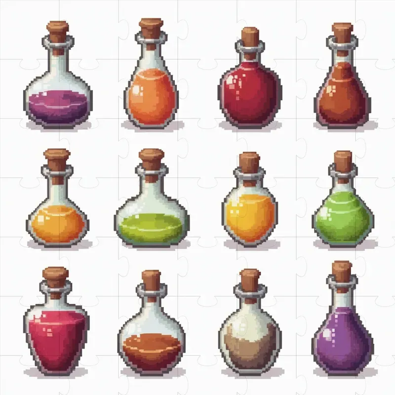 Pixel Art Medieval Objects Sets