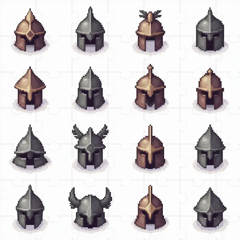 Pixel Art Medieval Objects Sets