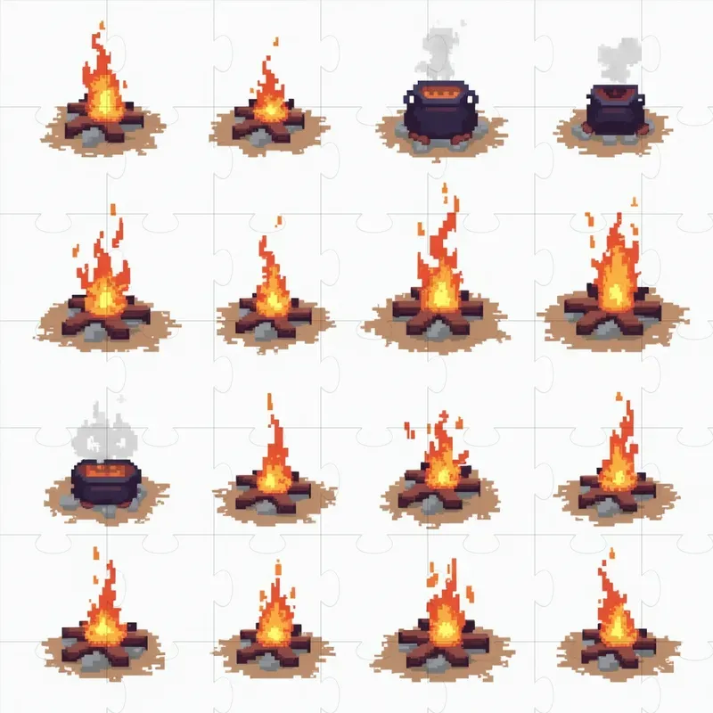 Pixel Art Medieval Objects Sets
