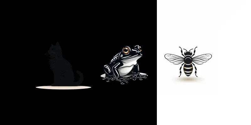 Silhouette Sticker Logos Simple generated by undefined