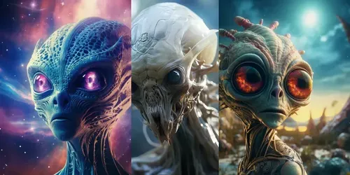 Alien Creatures Unveiled generated by midjourney