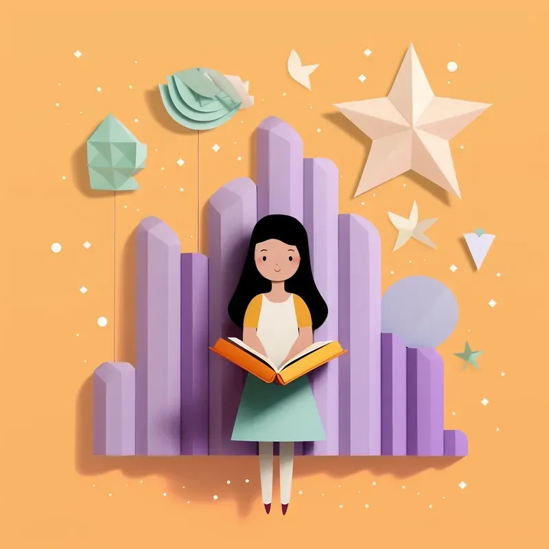 Pastel 3D Origami Paper Art For Children