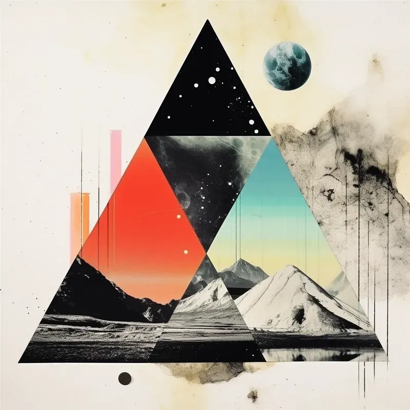 Soft Modern Mixed Media Collages