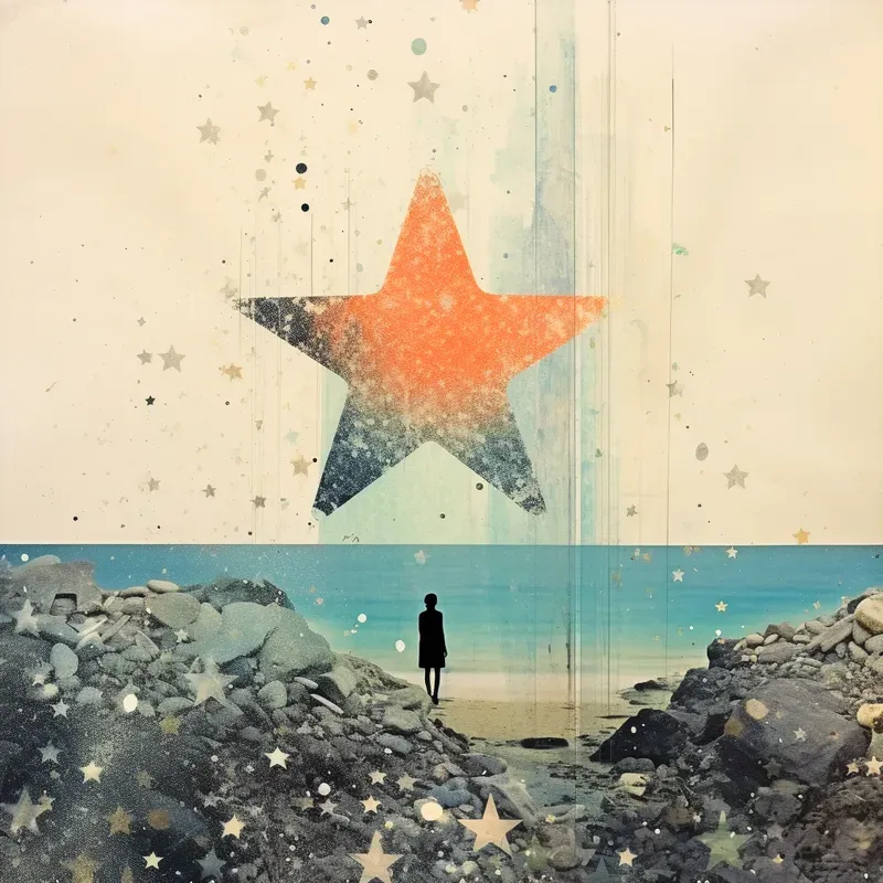 Soft Modern Mixed Media Collages