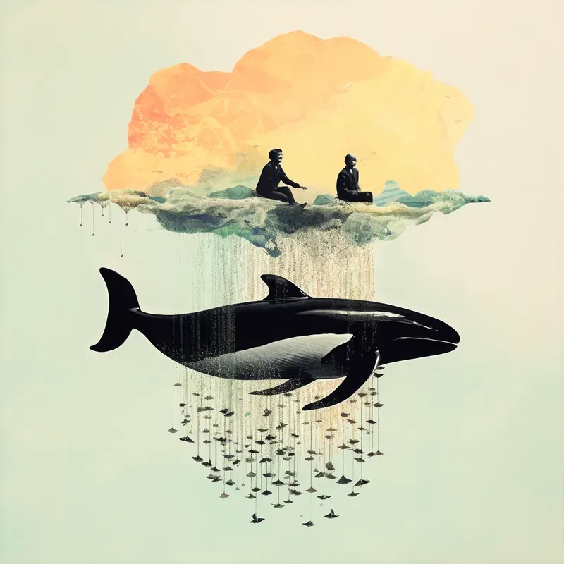 Soft Modern Mixed Media Collages