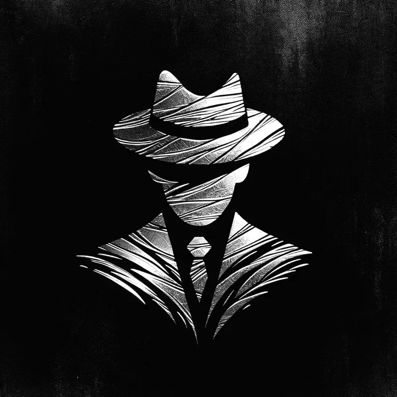 Silver Metallic Kintsugi Minimal Art