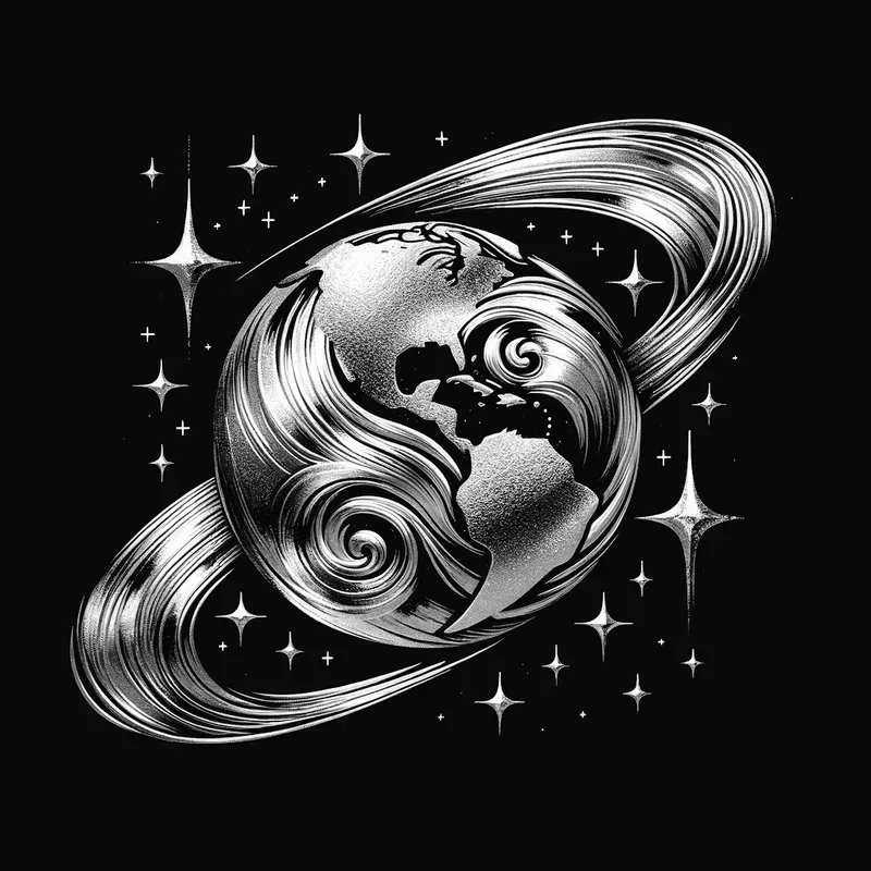 Silver Metallic Kintsugi Minimal Art