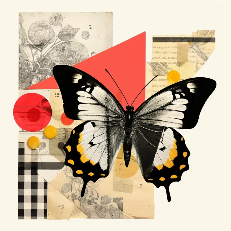 Artistic Abstract Mixed Media Collages