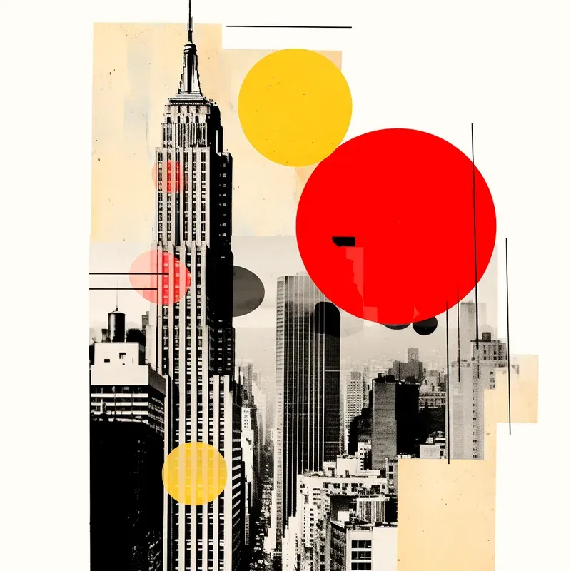 Artistic Abstract Mixed Media Collages