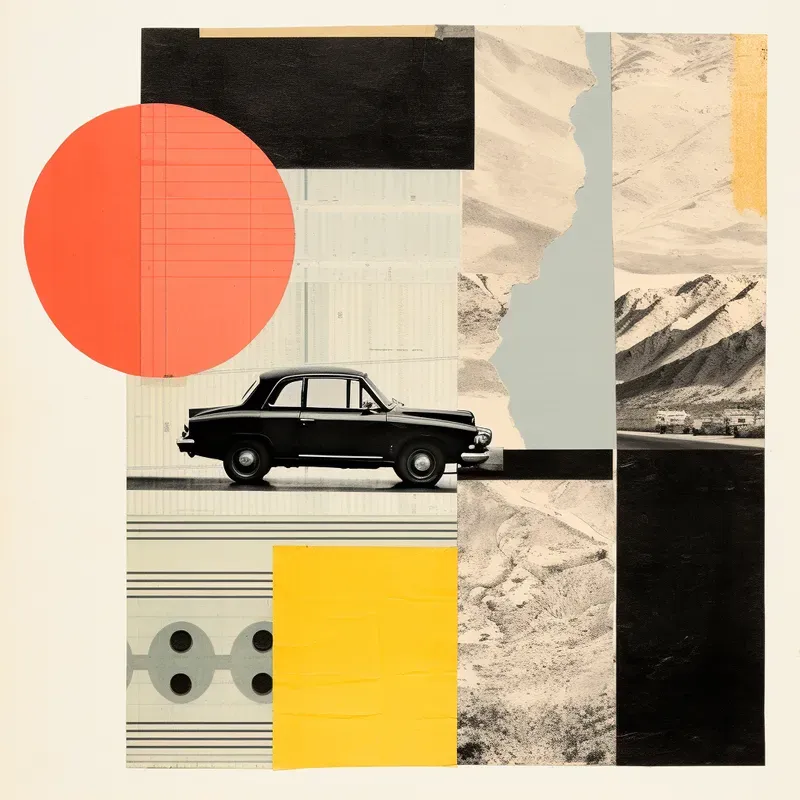 Artistic Abstract Mixed Media Collages