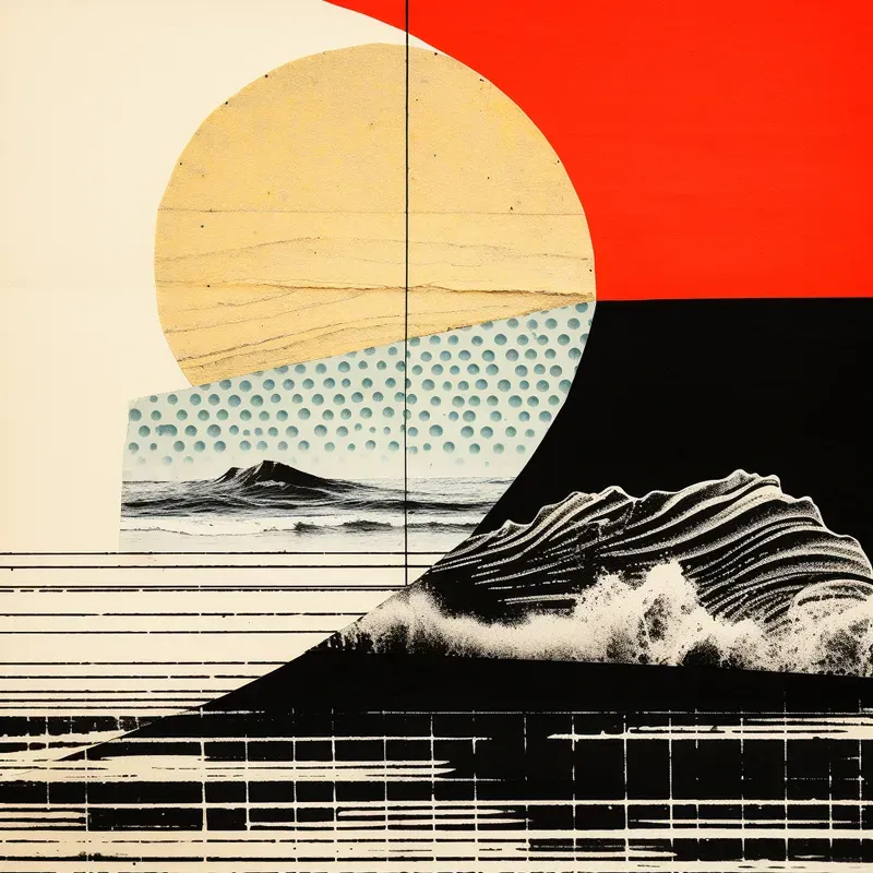 Artistic Abstract Mixed Media Collages