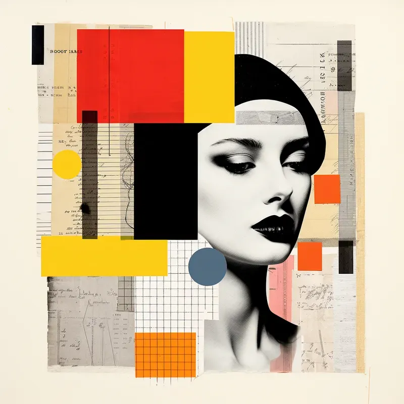 Artistic Abstract Mixed Media Collages