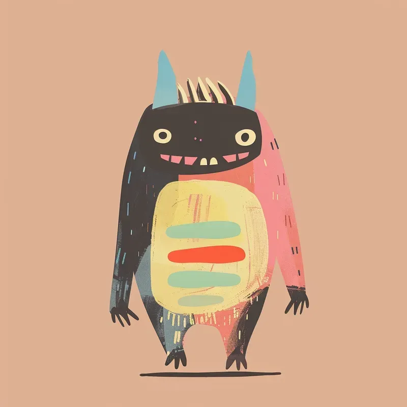 Cute Childrens Book Pastel Characters