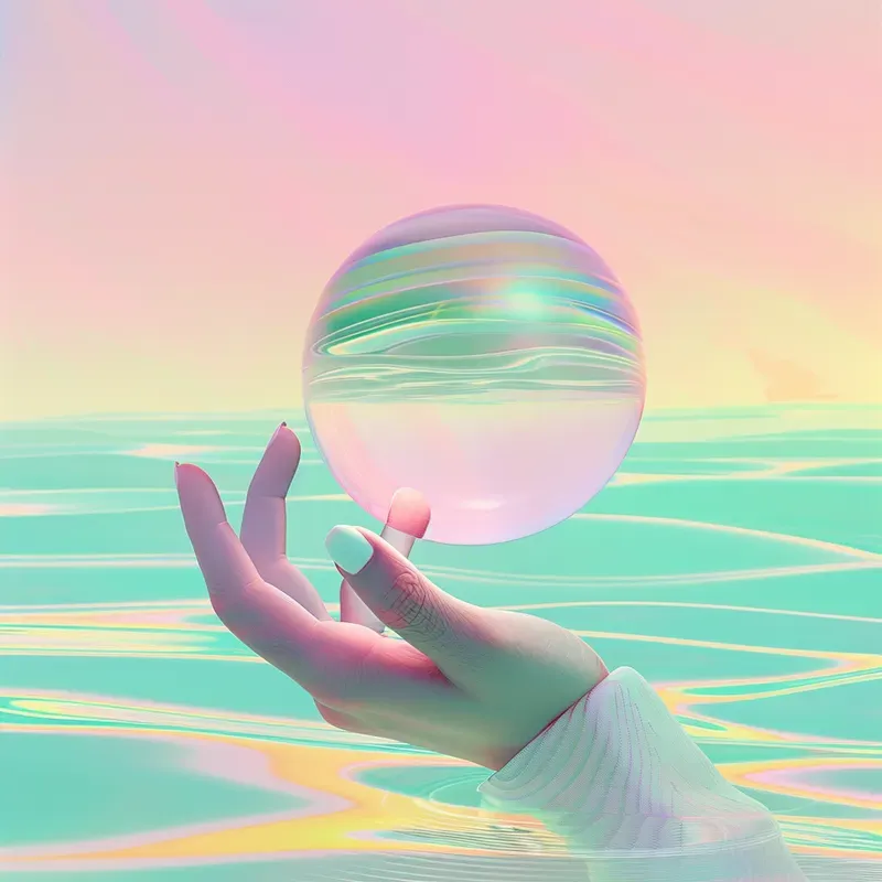 Vaporwave Retro Futurism Y2k Cover Art