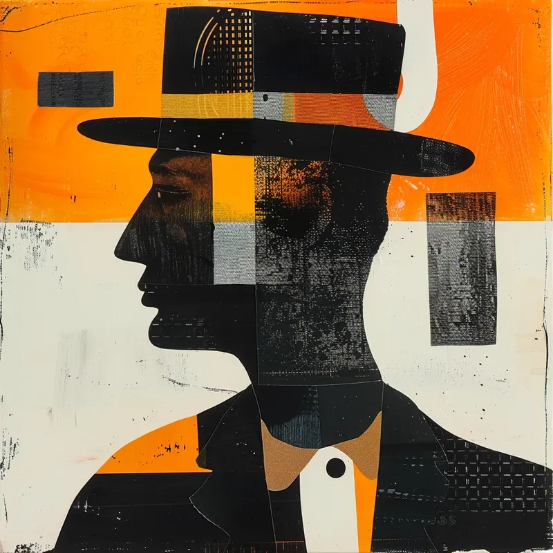 Artistic Abstract Painting Collages