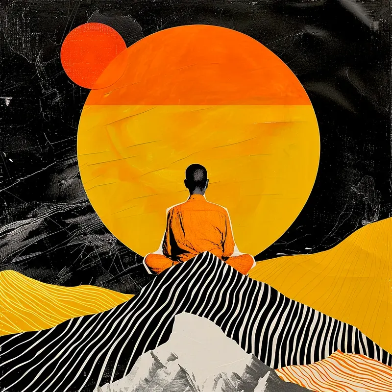 Artistic Abstract Painting Collages