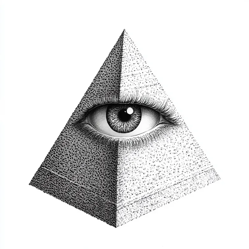 Grainy Pencil Monochrome Dotwork Art