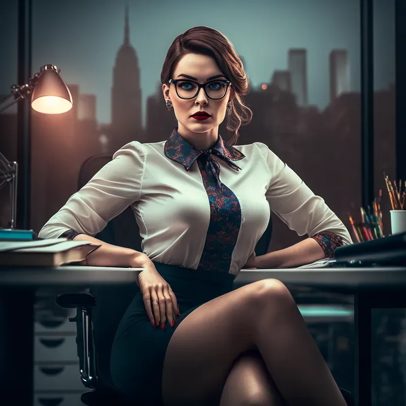 Beautiful Realistic Secretaries