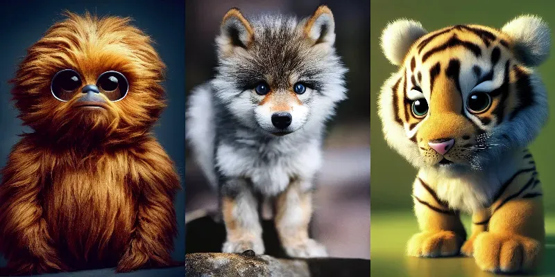 Adorable Furry Pups generated by undefined