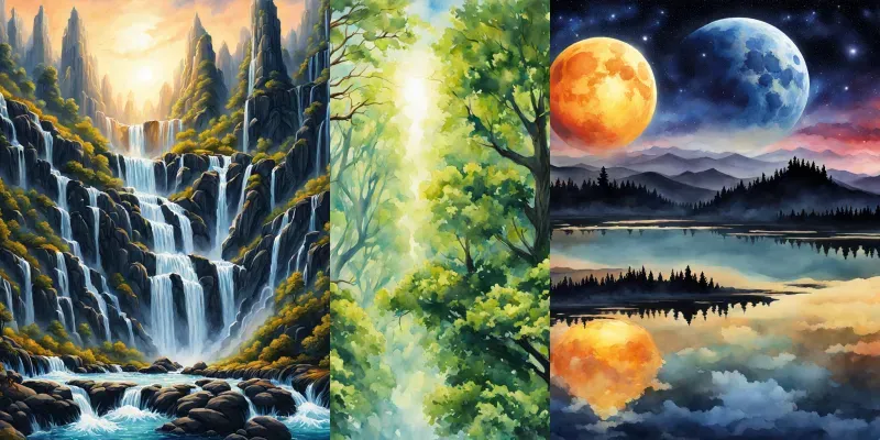 Boundless Fantasy Sceneries generated by undefined