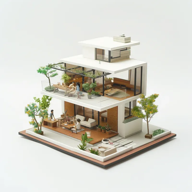 Miniature Architectural Homes