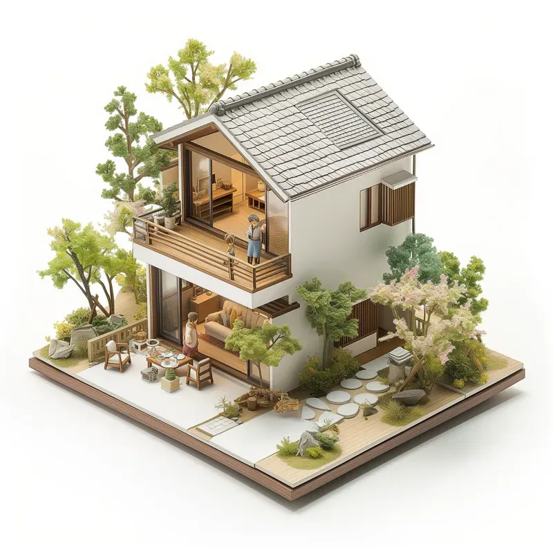 Miniature Architectural Homes