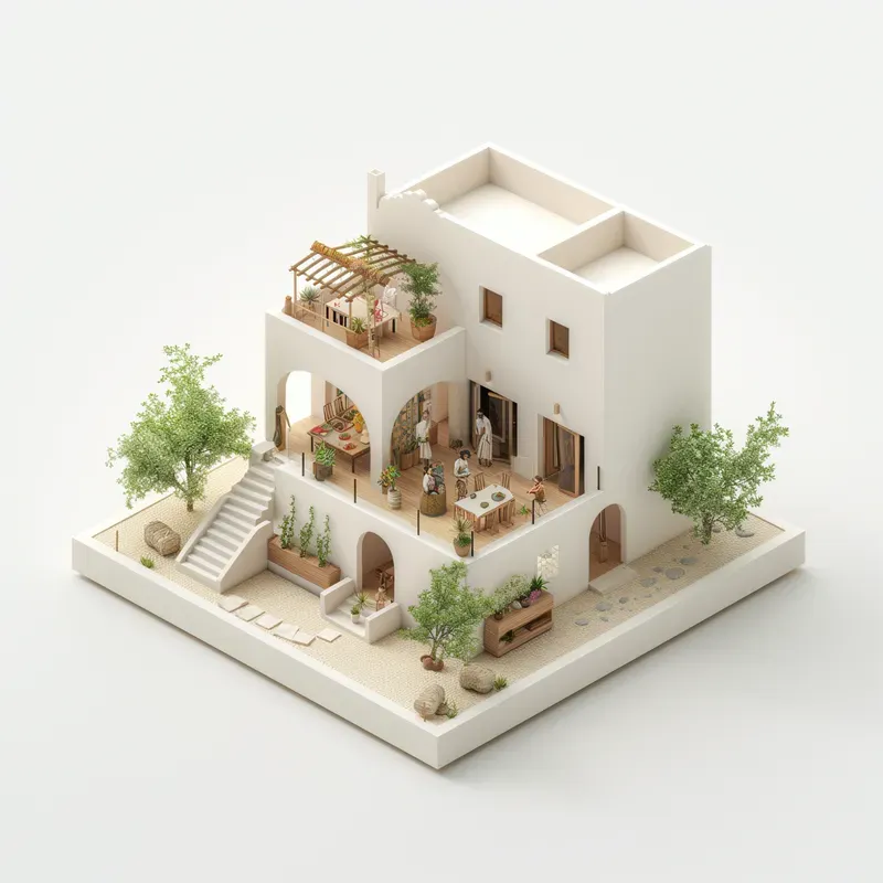 Miniature Architectural Homes