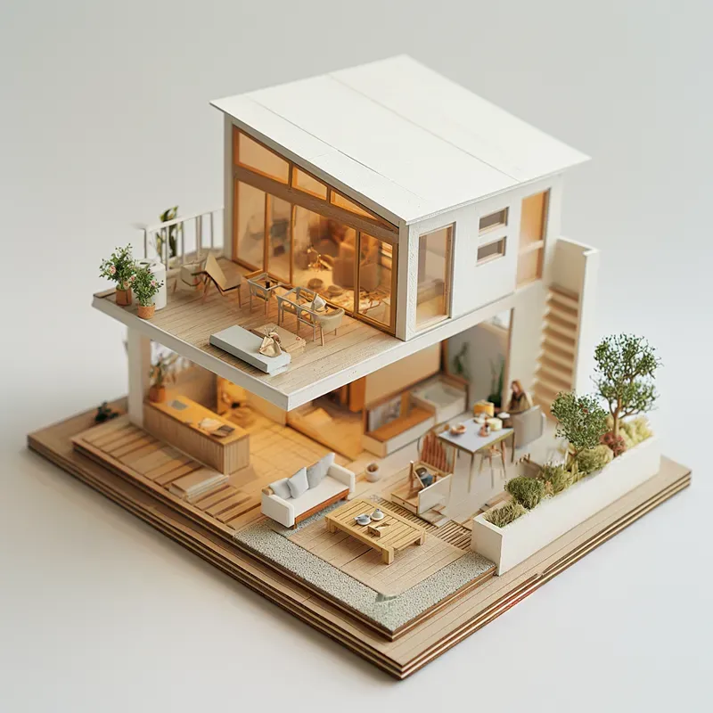 Miniature Architectural Homes
