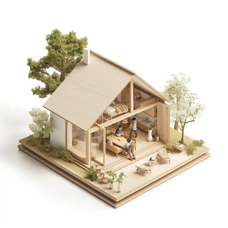 Miniature Architectural Homes