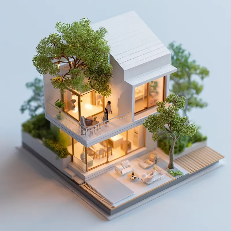 Miniature Architectural Homes